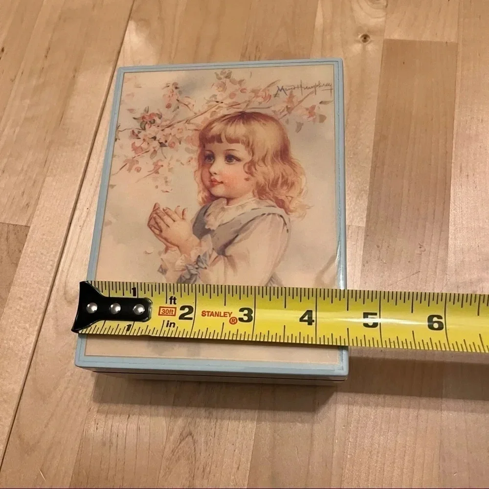 In The Orchard Girl Musical Trinket Box Mozart Lullaby Victorian 1991 Hamilton